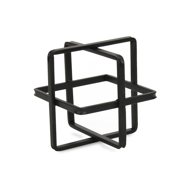 5699L-BK - Alle Black Decor Cube