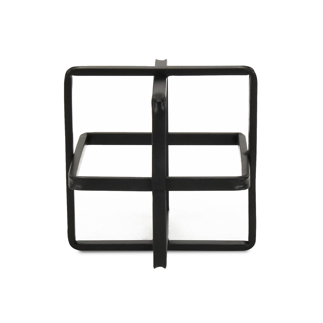 5699L-BK - Alle Black Decor Cube