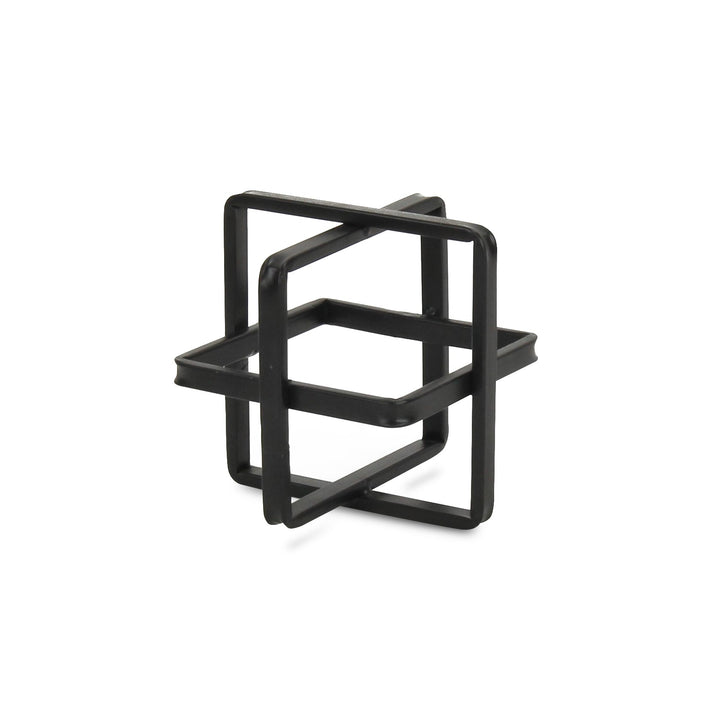 5699S-BK - Alle Black Decor Cube