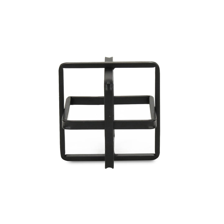 5699S-BK - Alle Black Decor Cube