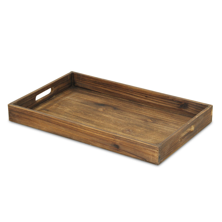 5710DBR - Ena Brown Wood Tray