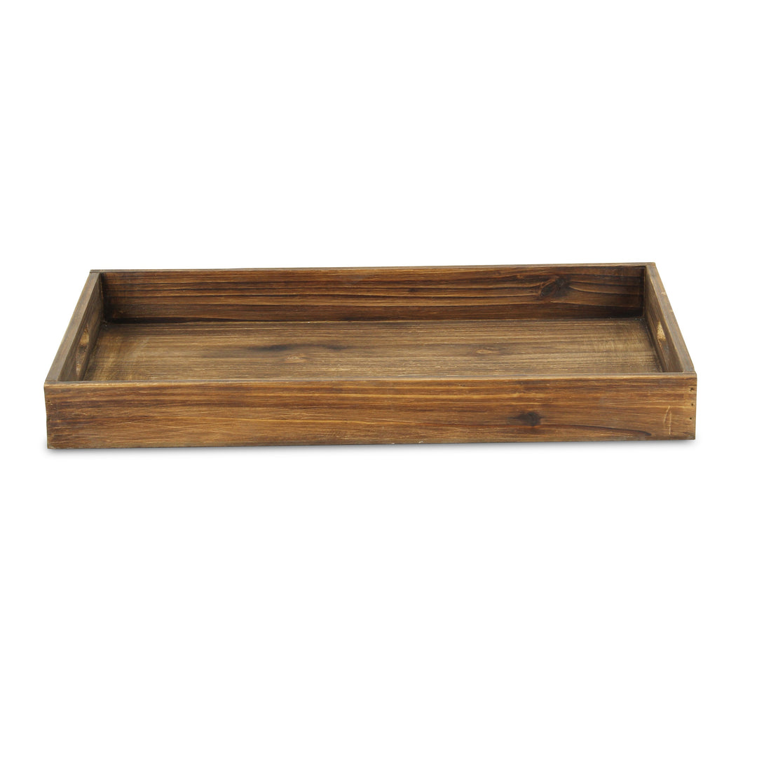 5710DBR - Ena Brown Wood Tray