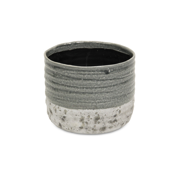 5744 - Medea Two-toned Ceramic Pot