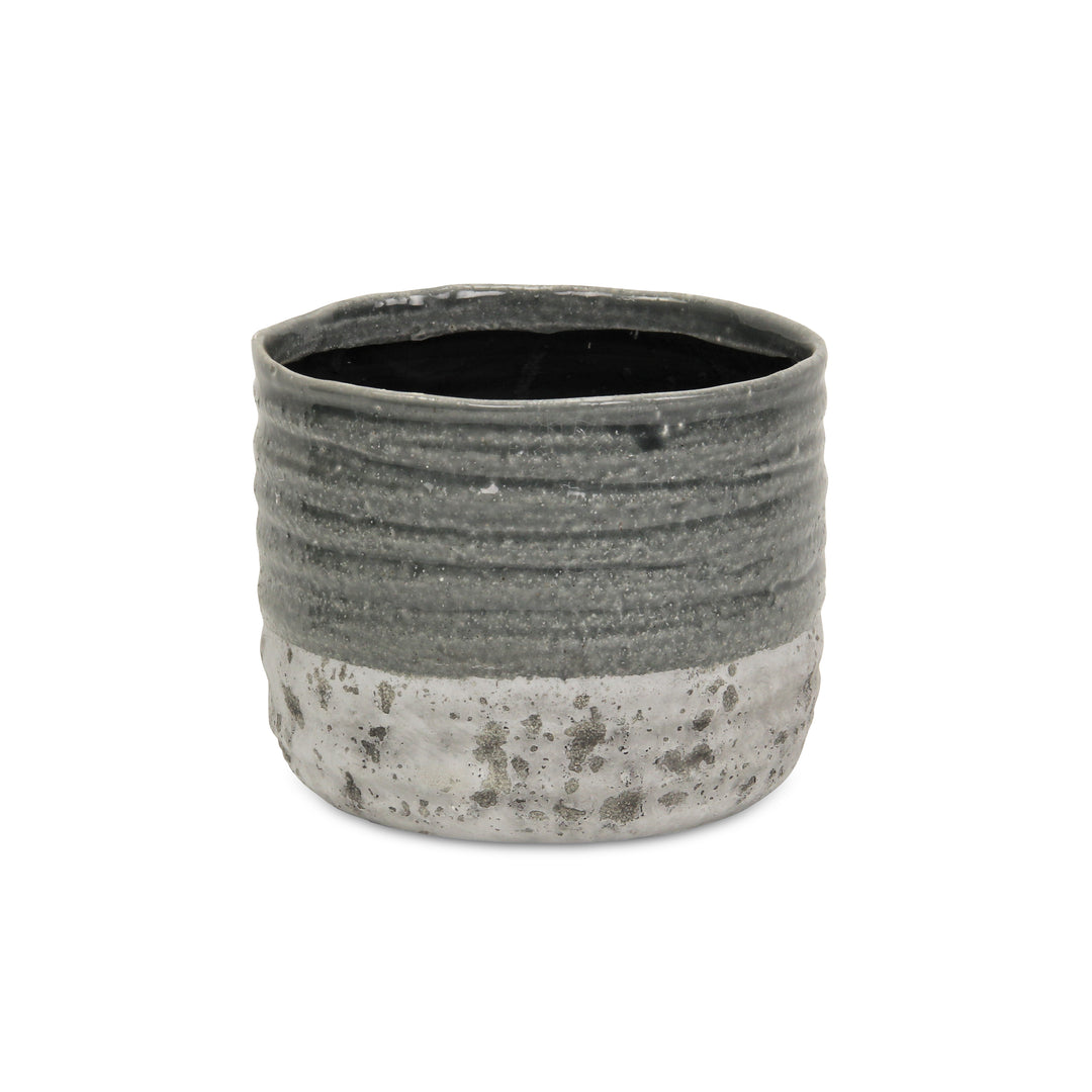 5744 - Medea Two-toned Ceramic Pot