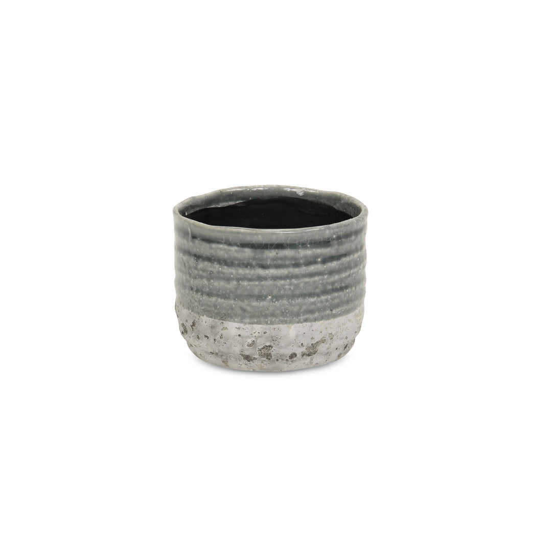 5744 - Medea Two-toned Ceramic Pot