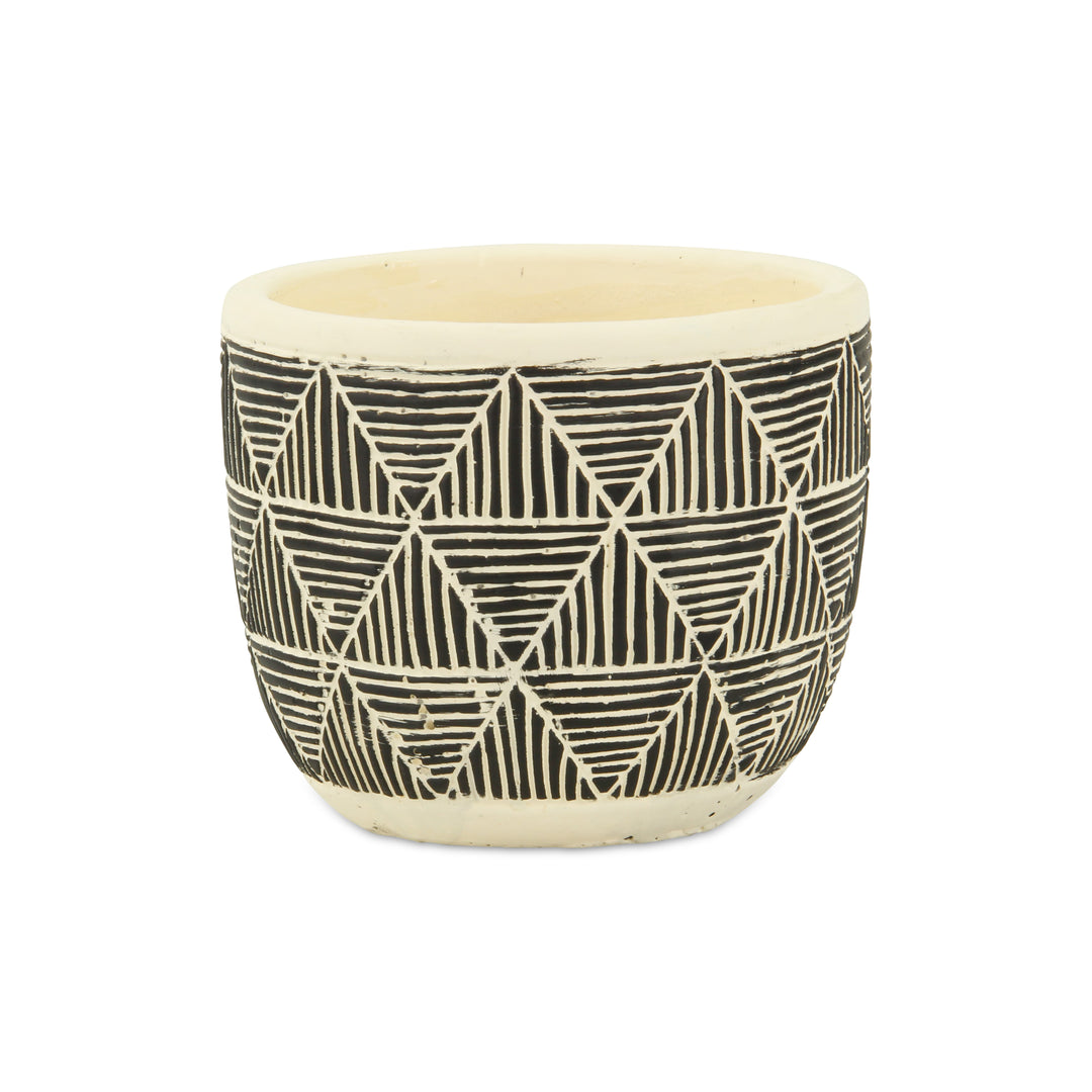 5786 - Sankabe Banded Ceramic Pot