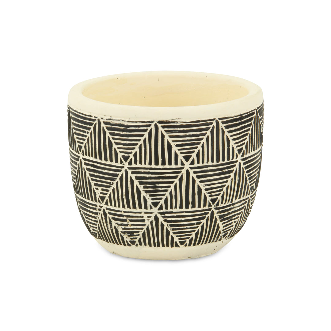 5786 - Sankabe Banded Ceramic Pot