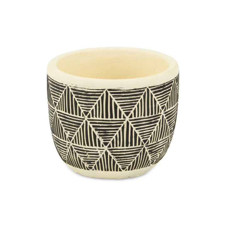 5786 - Sankabe Banded Ceramic Pot