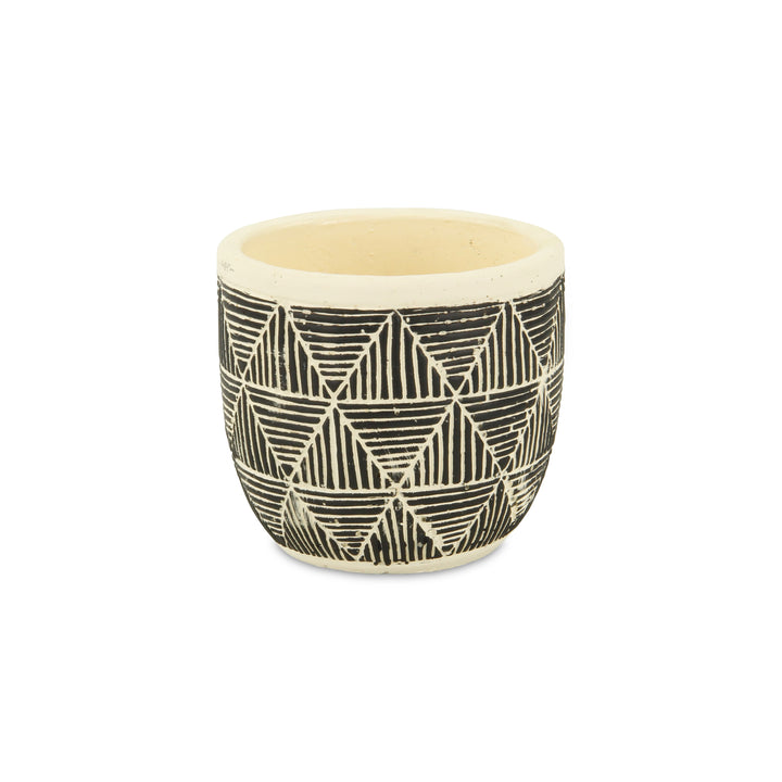 5786 - Sankabe Banded Ceramic Pot