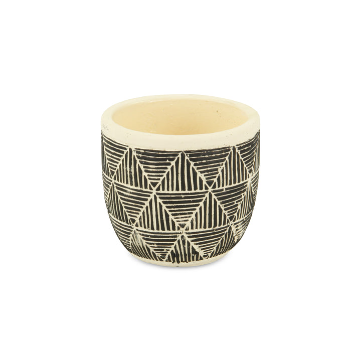 5786 - Sankabe Banded Ceramic Pot