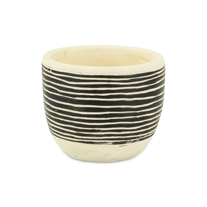 5788 - Sankabe Striped Ceramic Pot