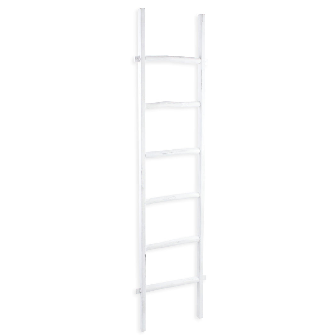 5818WT - Atwater Rustic White Ladder