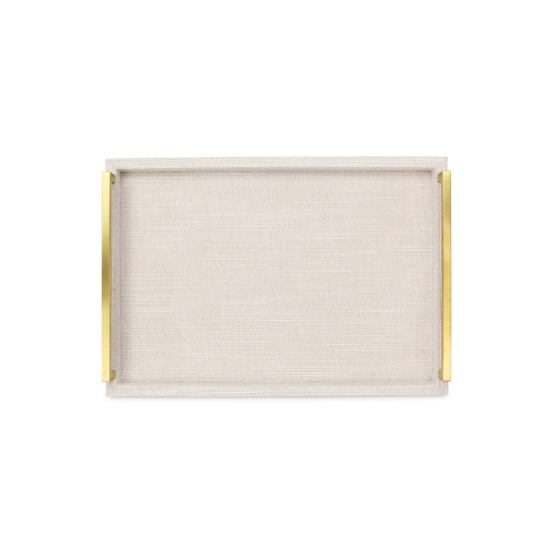 5826-2WTL - Lusan Dark White Linen Tray