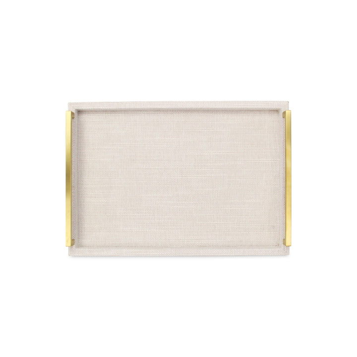 5826-2WTL - Lusan Dark White Linen Tray