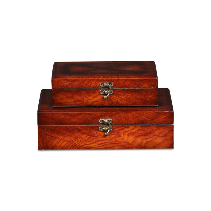 FP-2457B-2 - Vittoria Burlwood Veneer Boxes