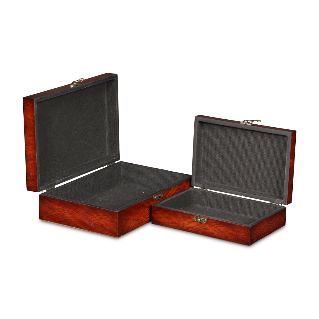 FP-2457B-2 - Vittoria Burlwood Veneer Boxes