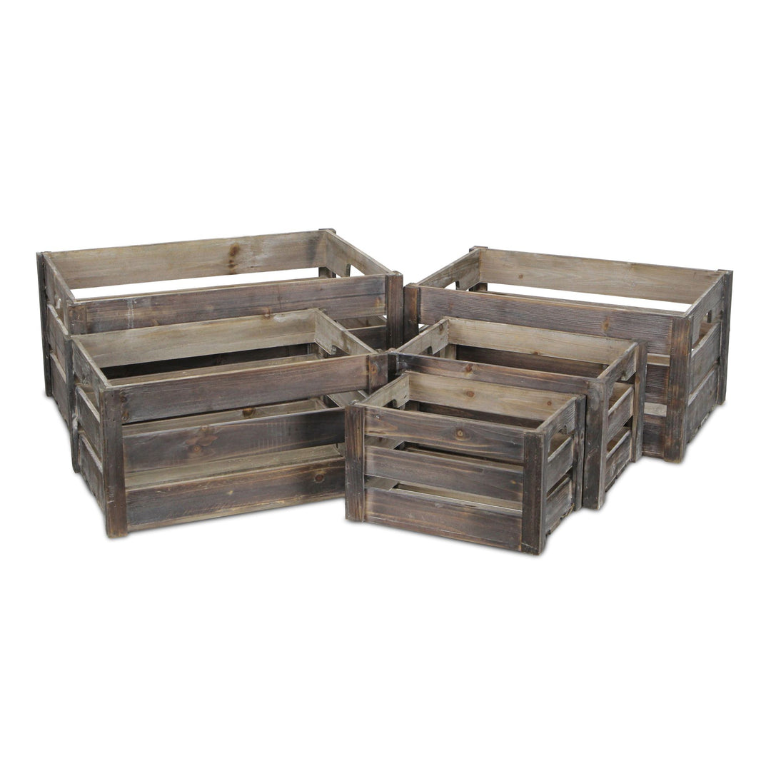 FP-3697-5 - Vada Slatted Wood Crates