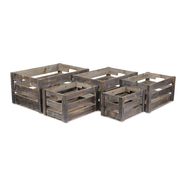 FP-3697-5 - Vada Slatted Wood Crates