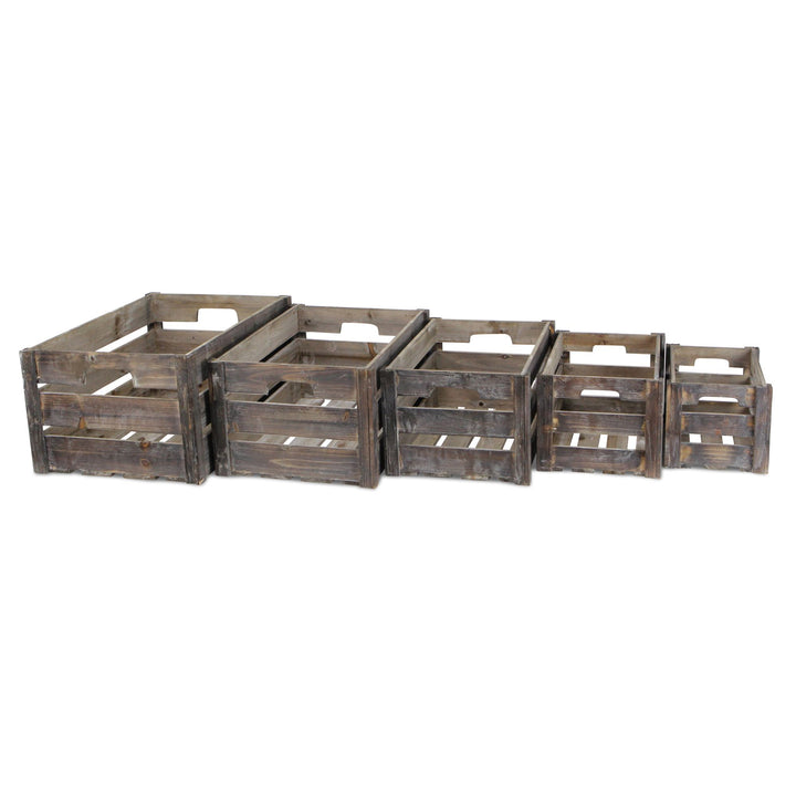 FP-3697-5 - Vada Slatted Wood Crates