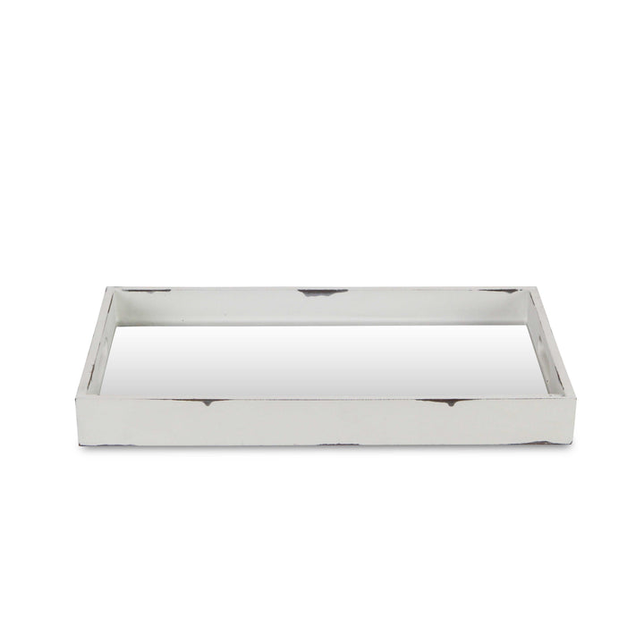 FP-3843W - Autrey Mirrored White Tray