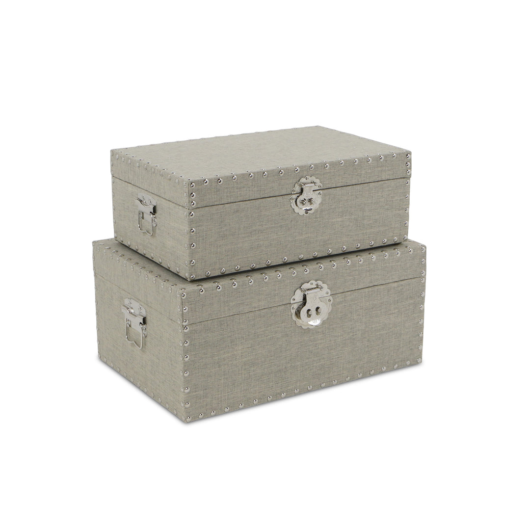 FP-3853-2 - Isra Gray Linen Mini Trunks