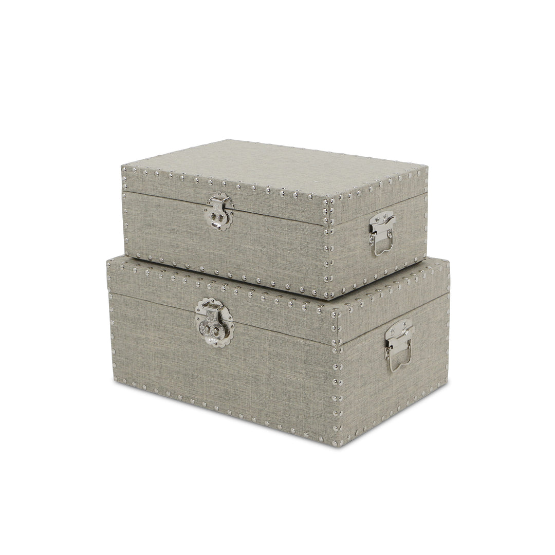 FP-3853-2 - Isra Gray Linen Mini Trunks