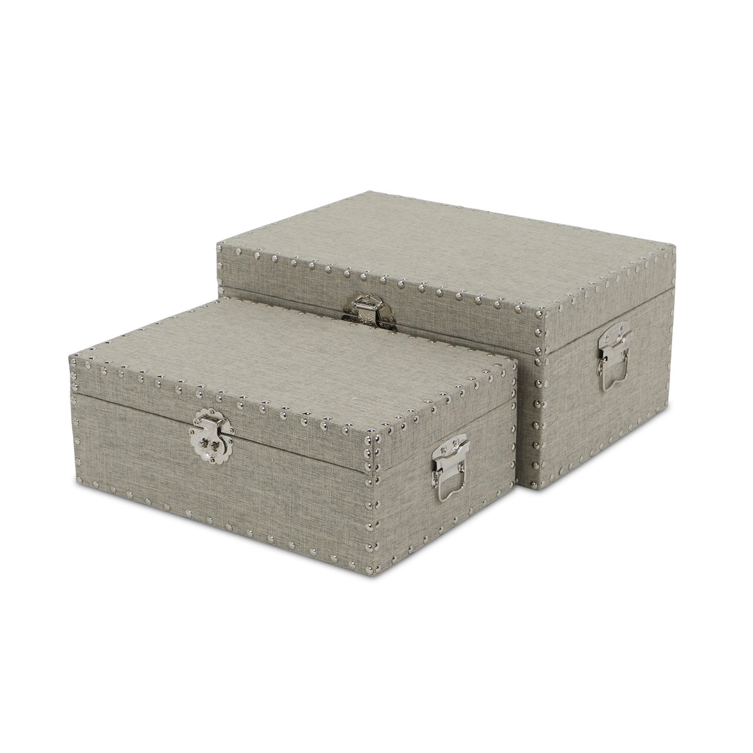 FP-3853-2 - Isra Gray Linen Mini Trunks