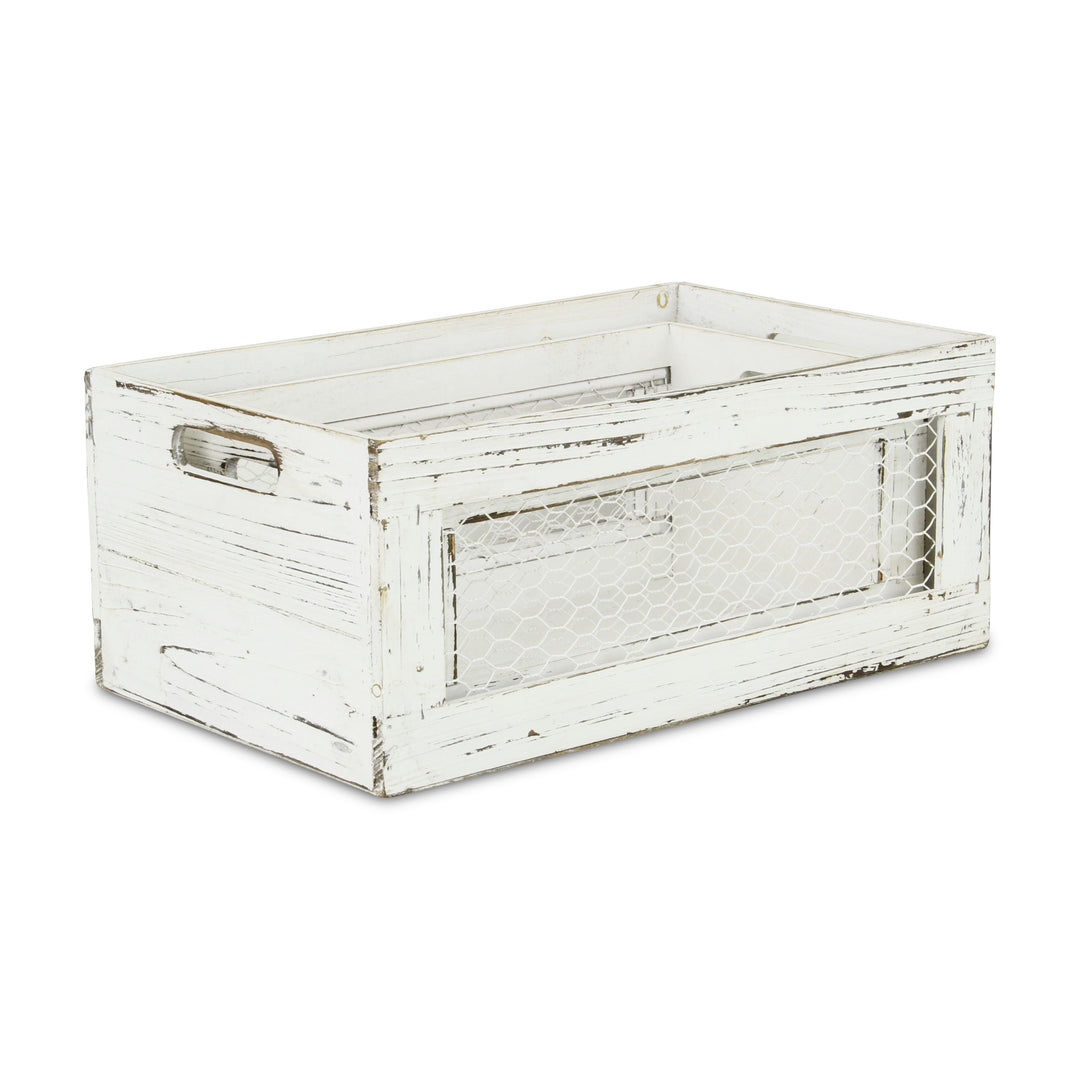 FP-3889-2W - Lyron Wood & Wire Crates