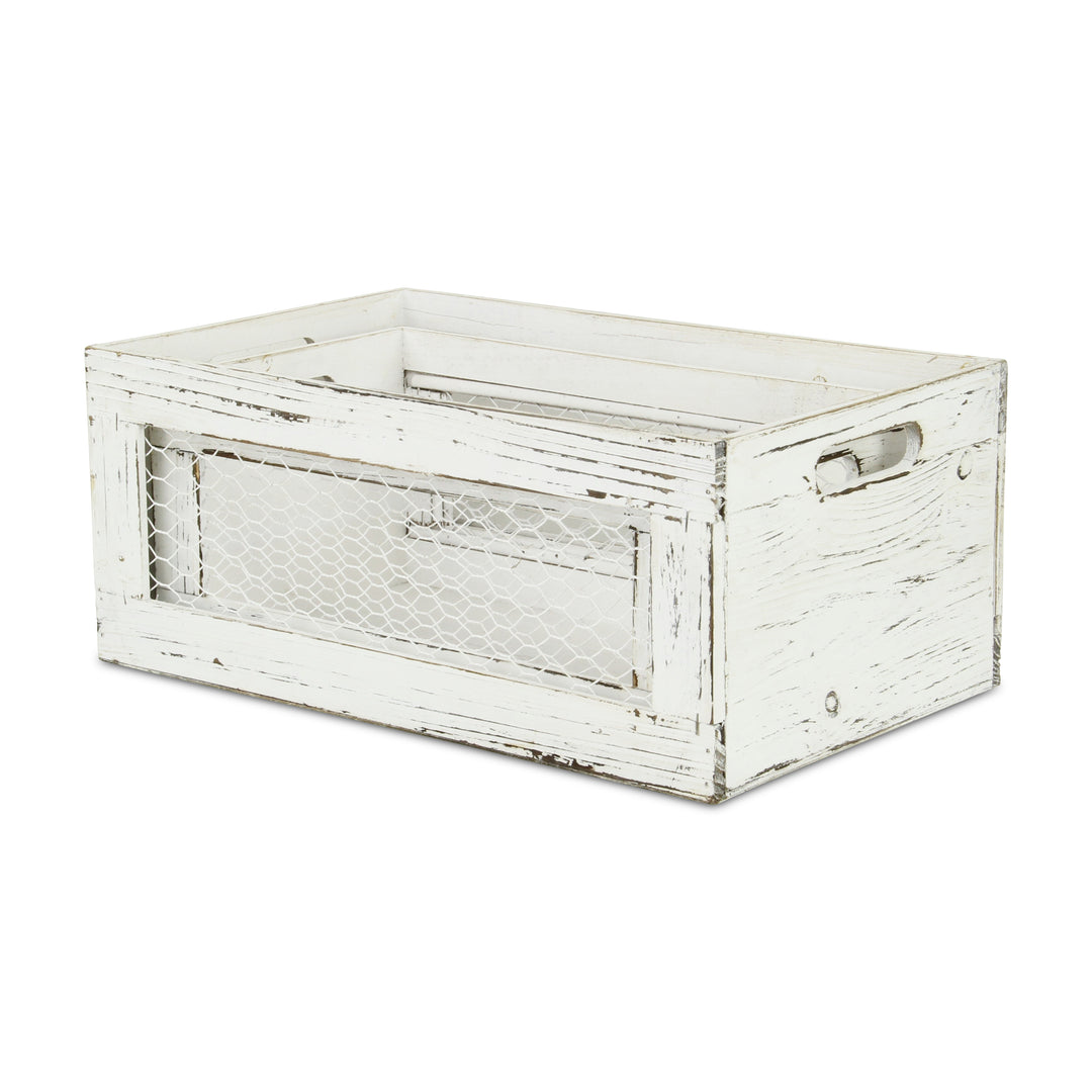 FP-3889-2W - Lyron Wood & Wire Crates