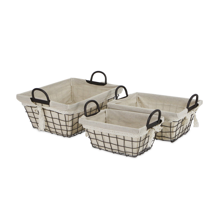 FP-4367-3 - Caden Fabric Lined Baskets