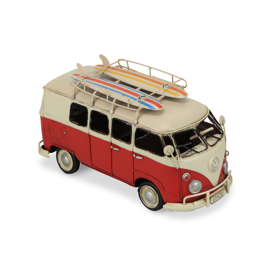 JA-0322RW - Volkswagen Red Beach Samba Bus