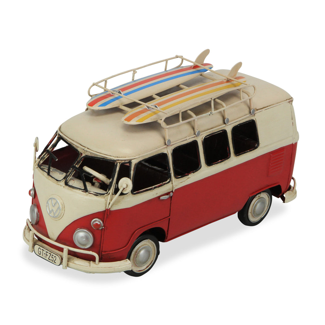 JA-0322RW - Volkswagen Red Beach Samba Bus