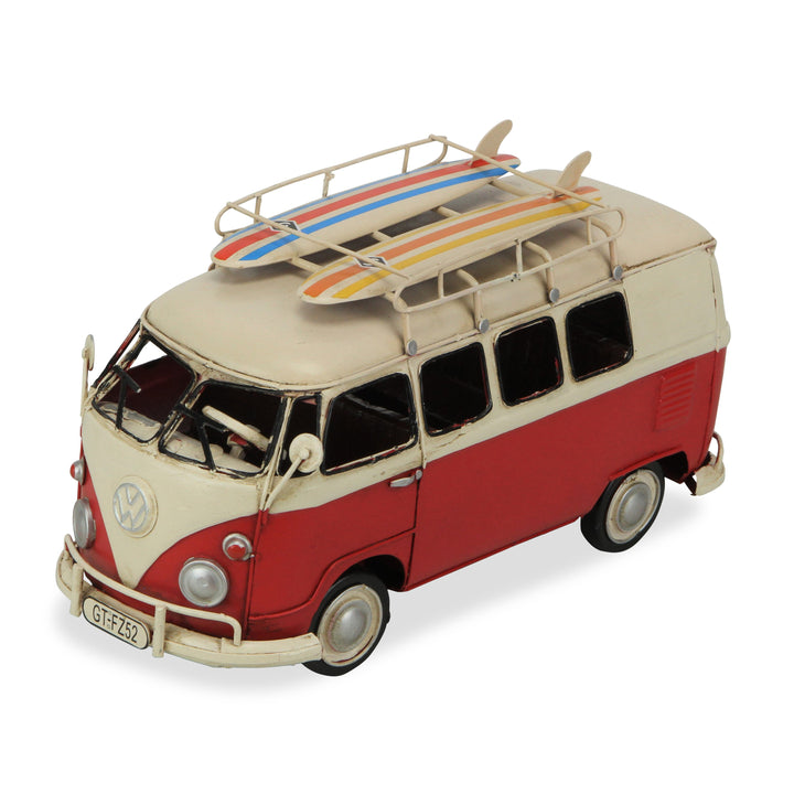 JA-0322RW - Volkswagen Red Beach Samba Bus